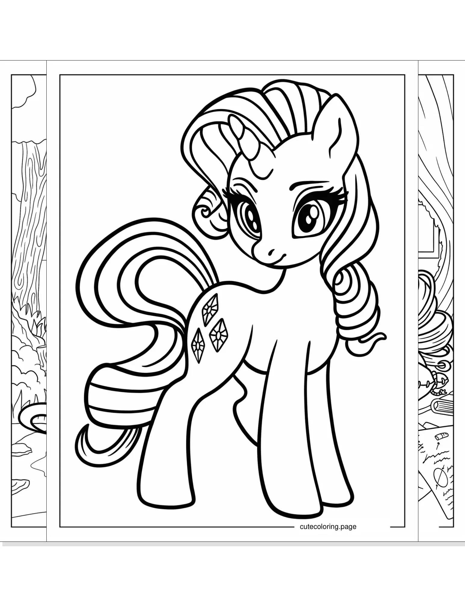 rarity coloring pages coloring page