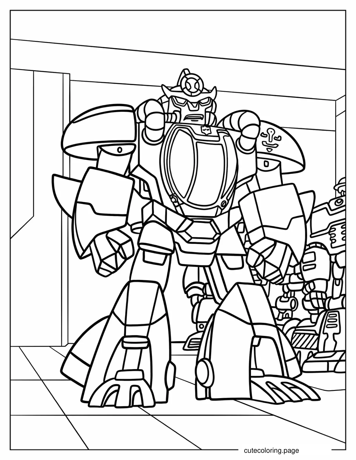 High Tide Rescue Bot Coloring Page For Kids coloring page