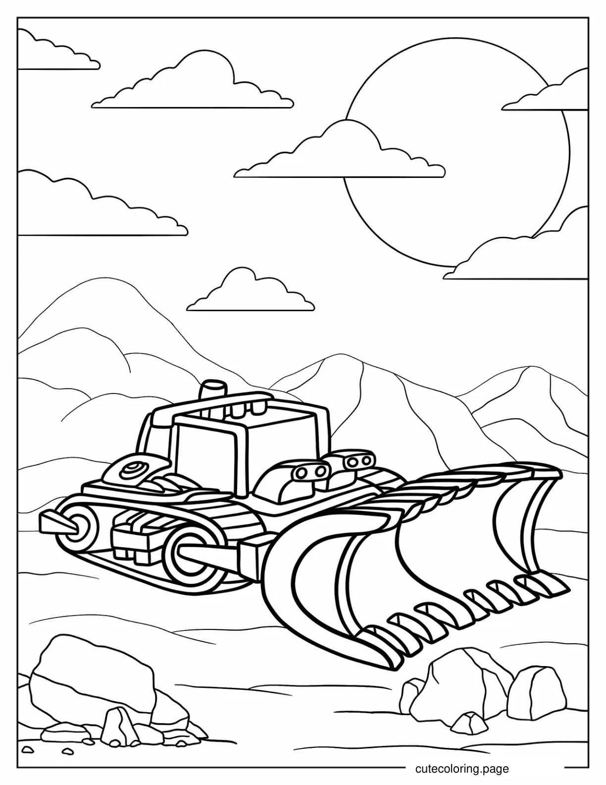 Transformers Rescue Bots Boulder Car Form coloring page