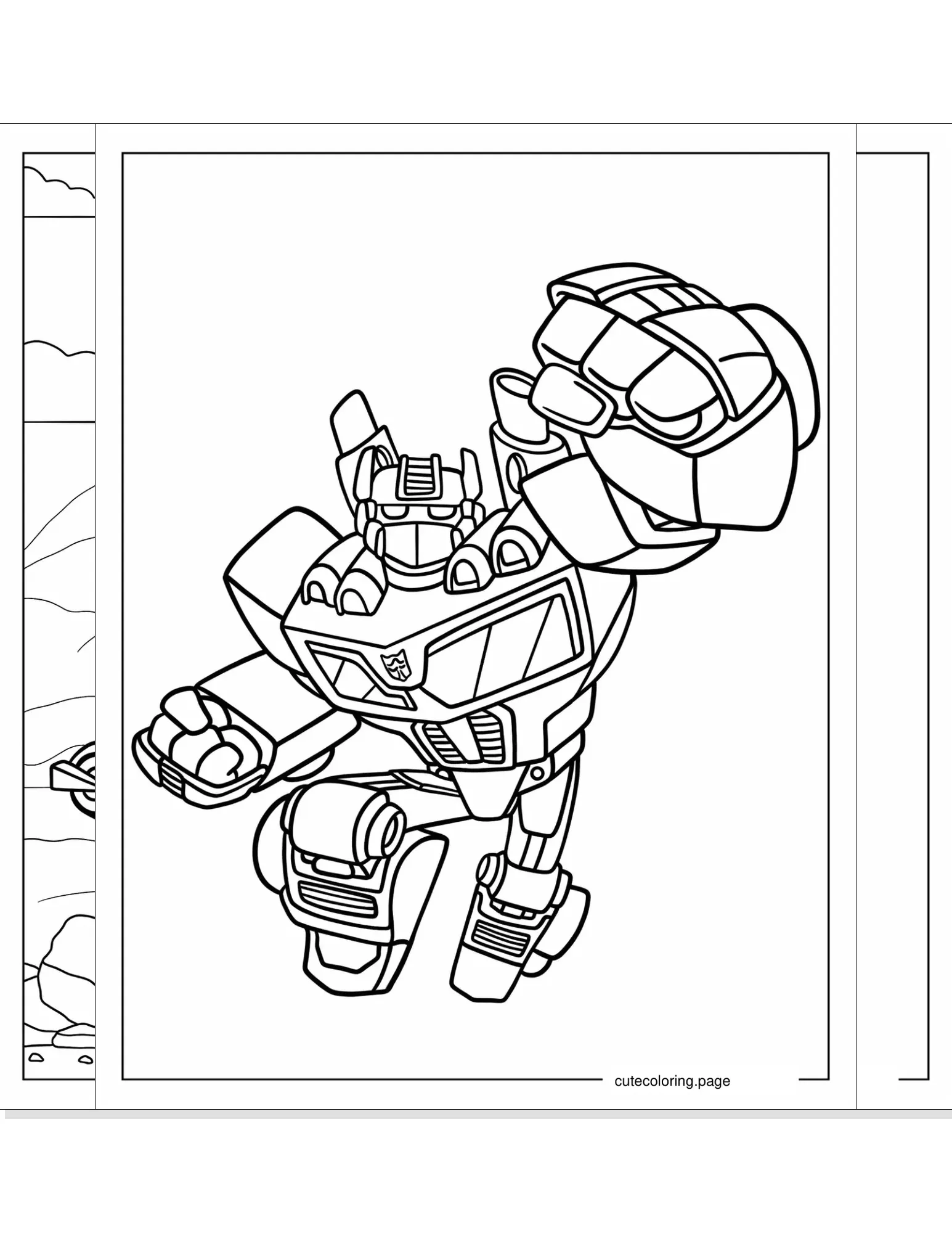 rescue bots coloring pages coloring page