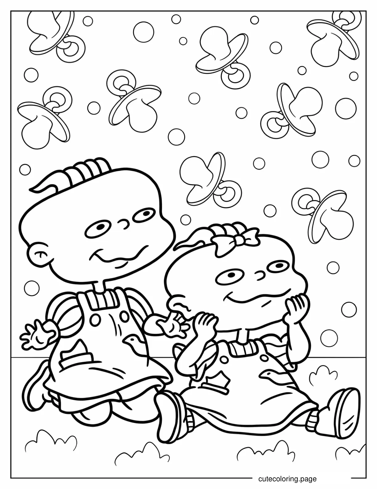 Lillian And Philip DeVille Coloring Page coloring page