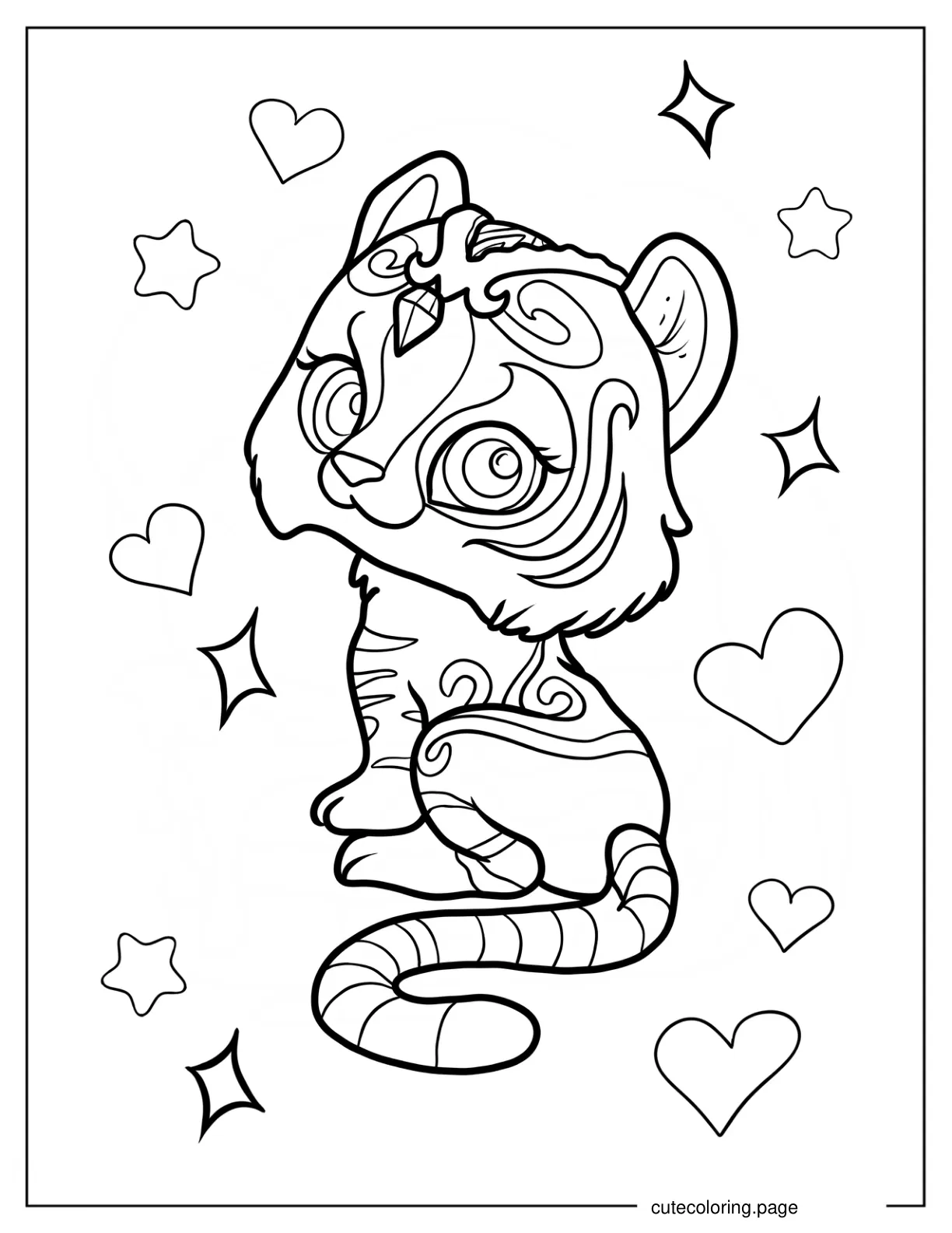 Pretty Nahal Sitting Coloring Sheet coloring page