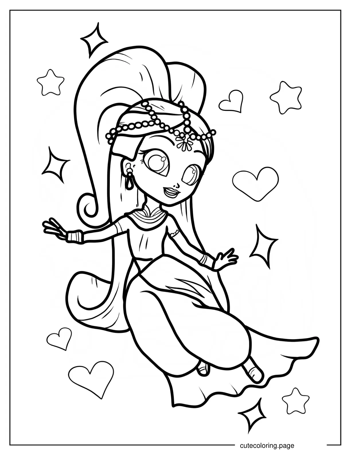 Princess Samira Coloring Page coloring page