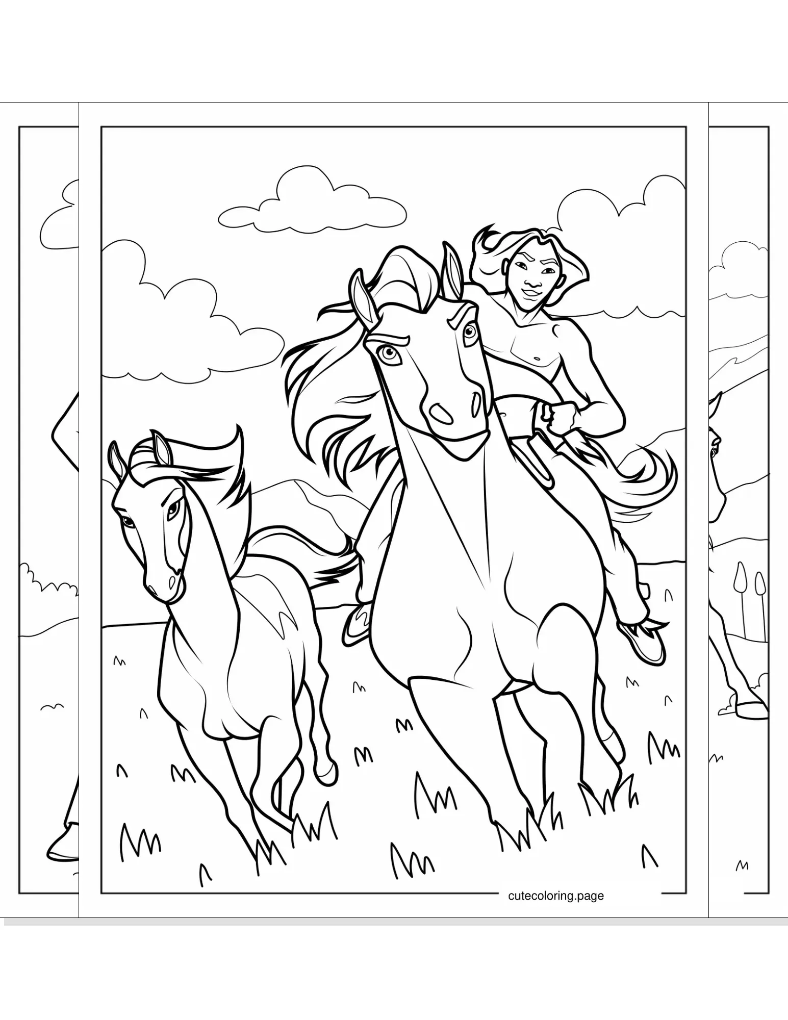 spirit coloring pages coloring page