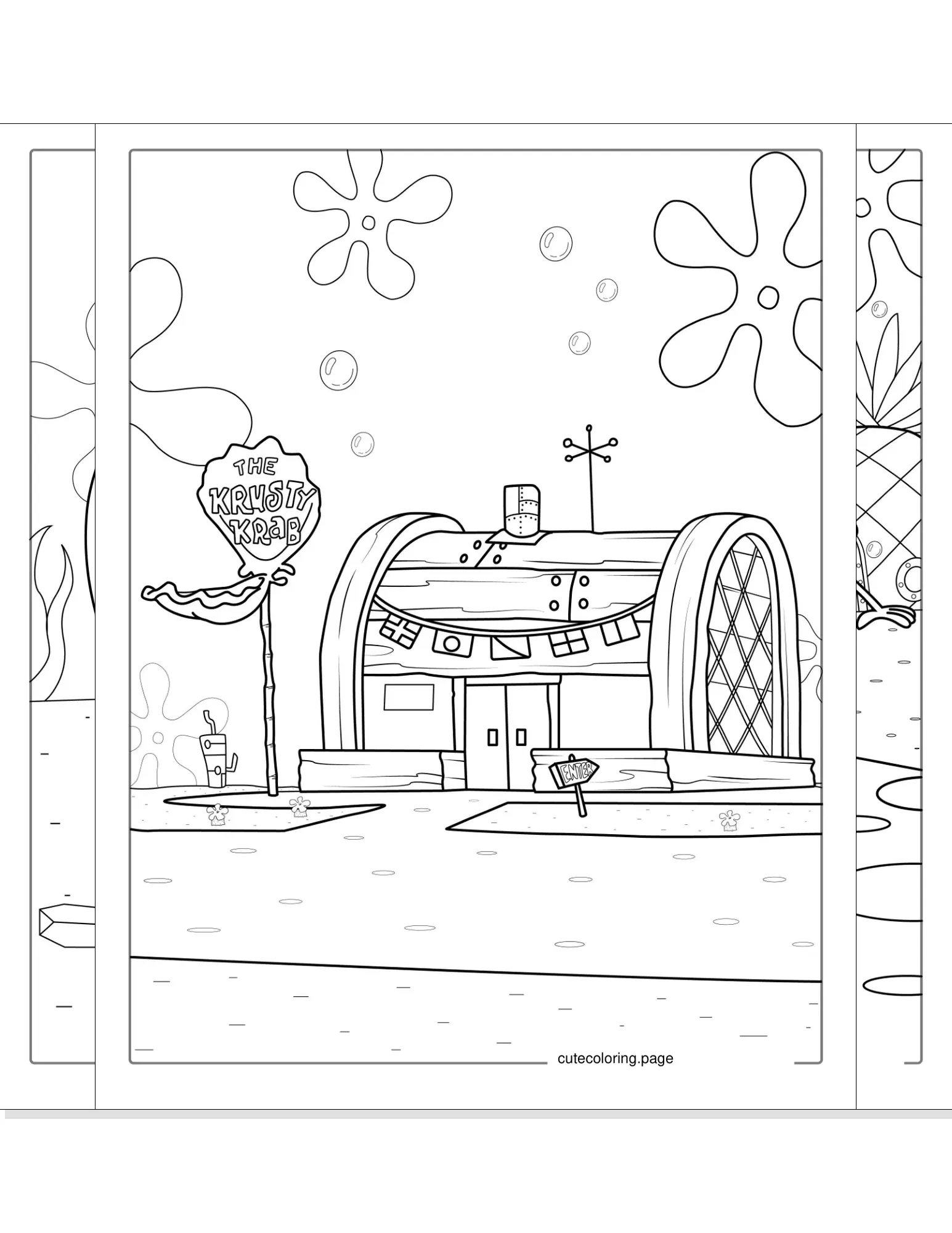 spongebob coloring pages coloring page