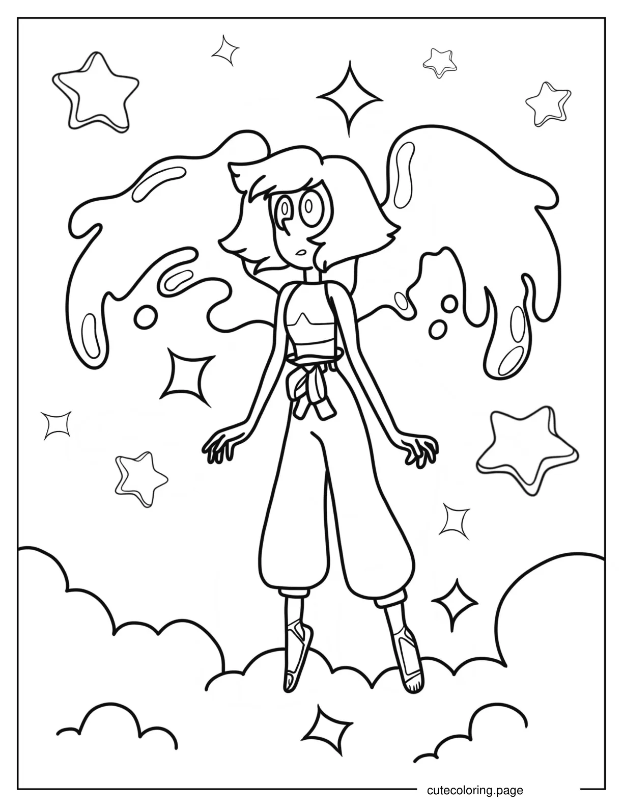 Lapis Lazuli With Water Wings coloring page