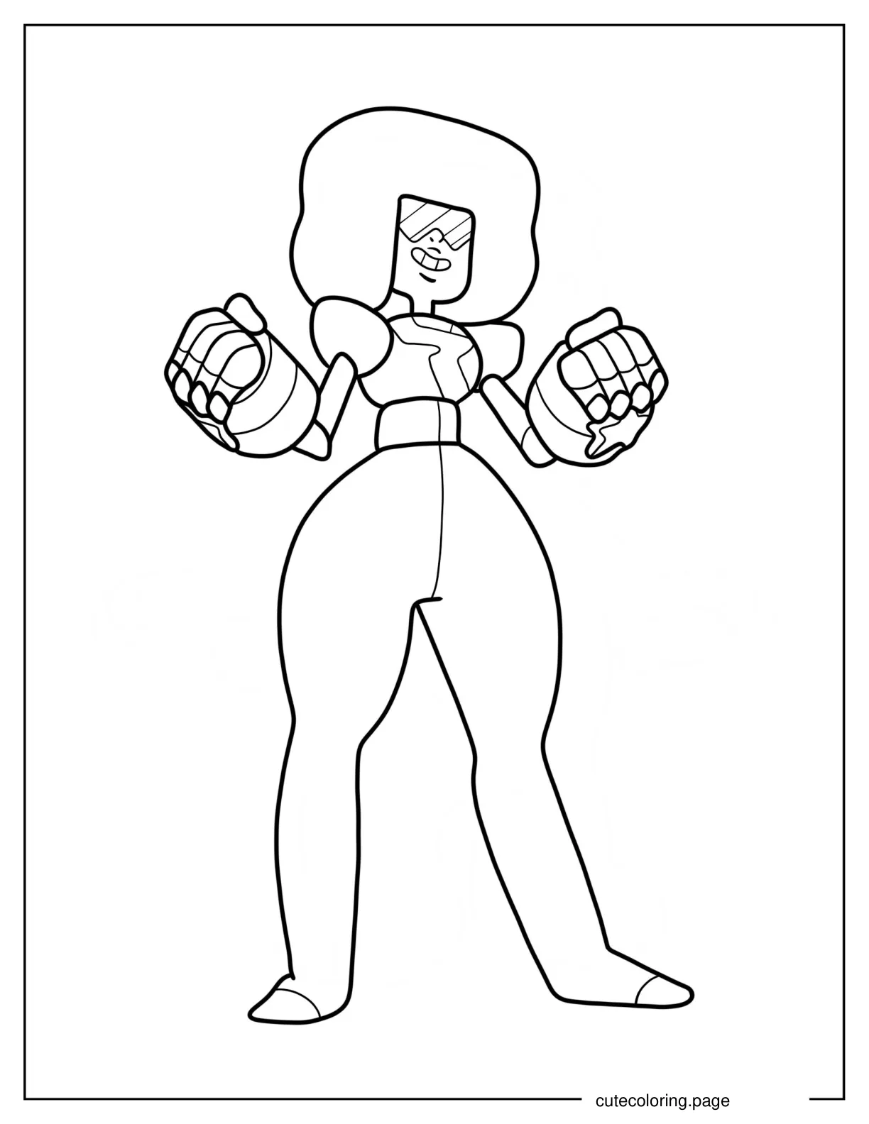 Simple Garnet Coloring Sheet For Preschoolers coloring page