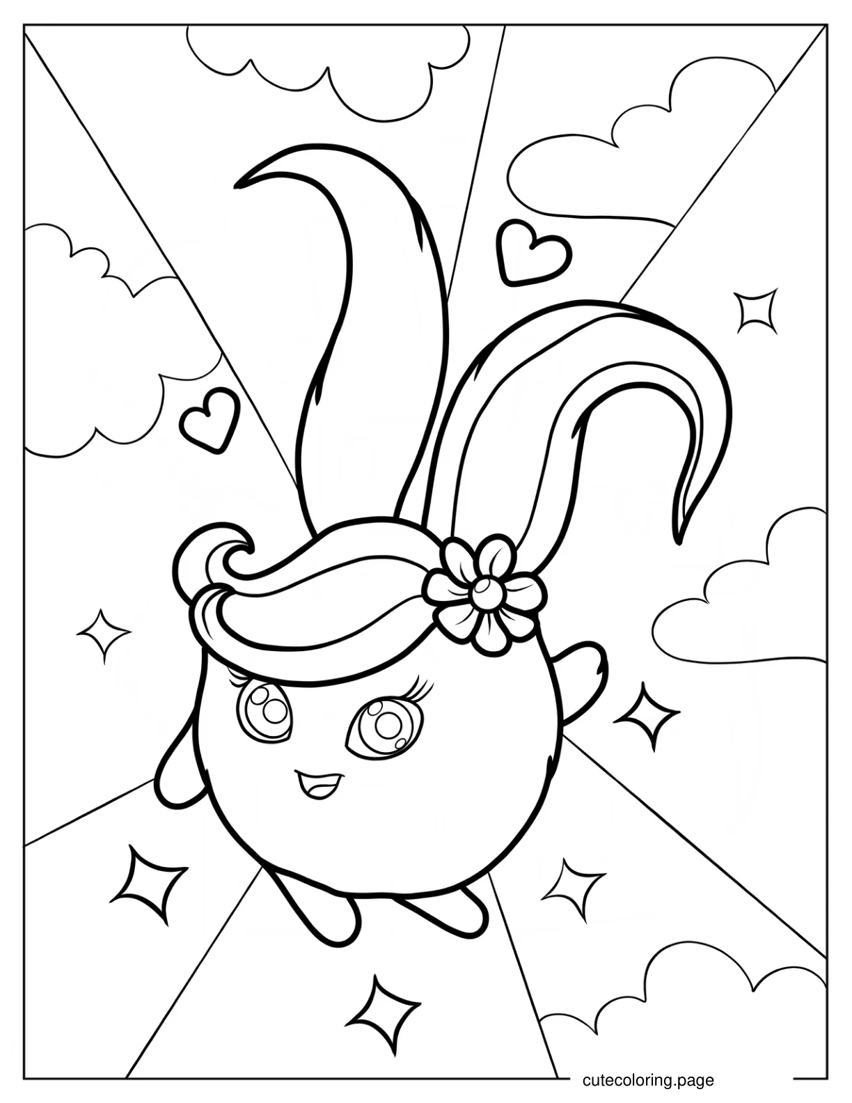 Adorable Shiny In The Clouds Coloring Page coloring page