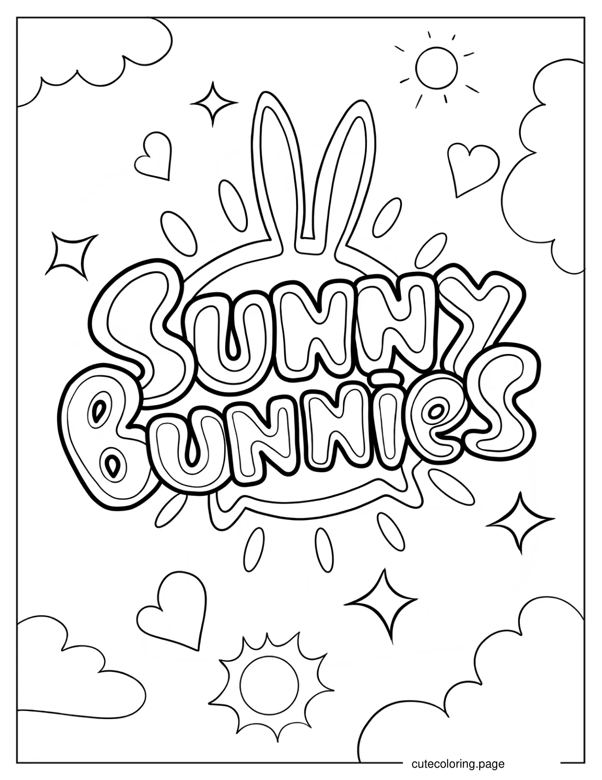 Sunny Bunnies Logo coloring page