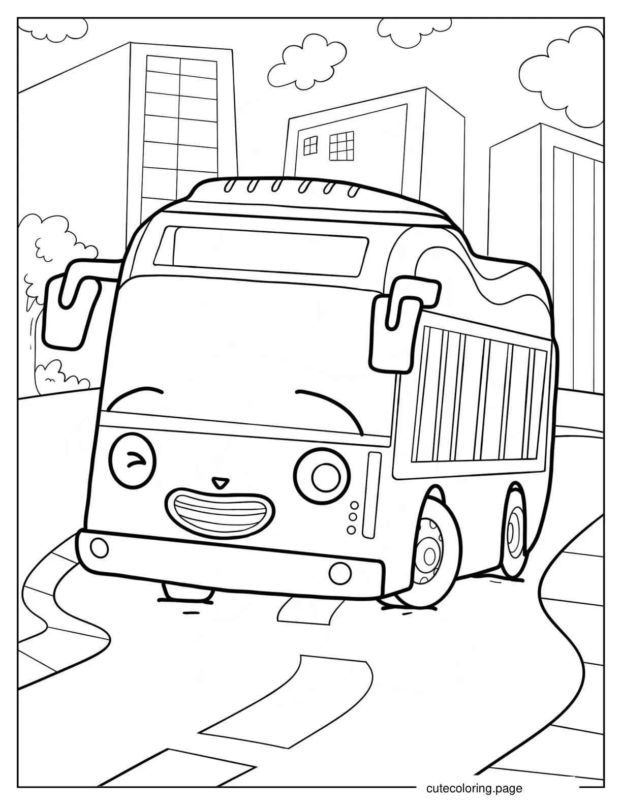 Peanut Winking While On The Road Coloring Sheet coloring page