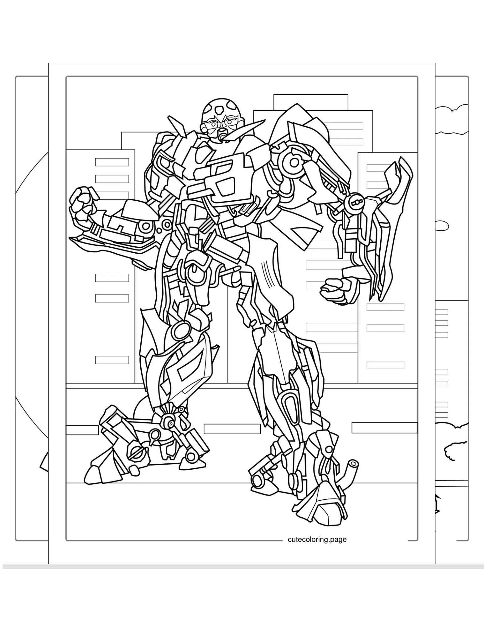 transformers coloring pages coloring page