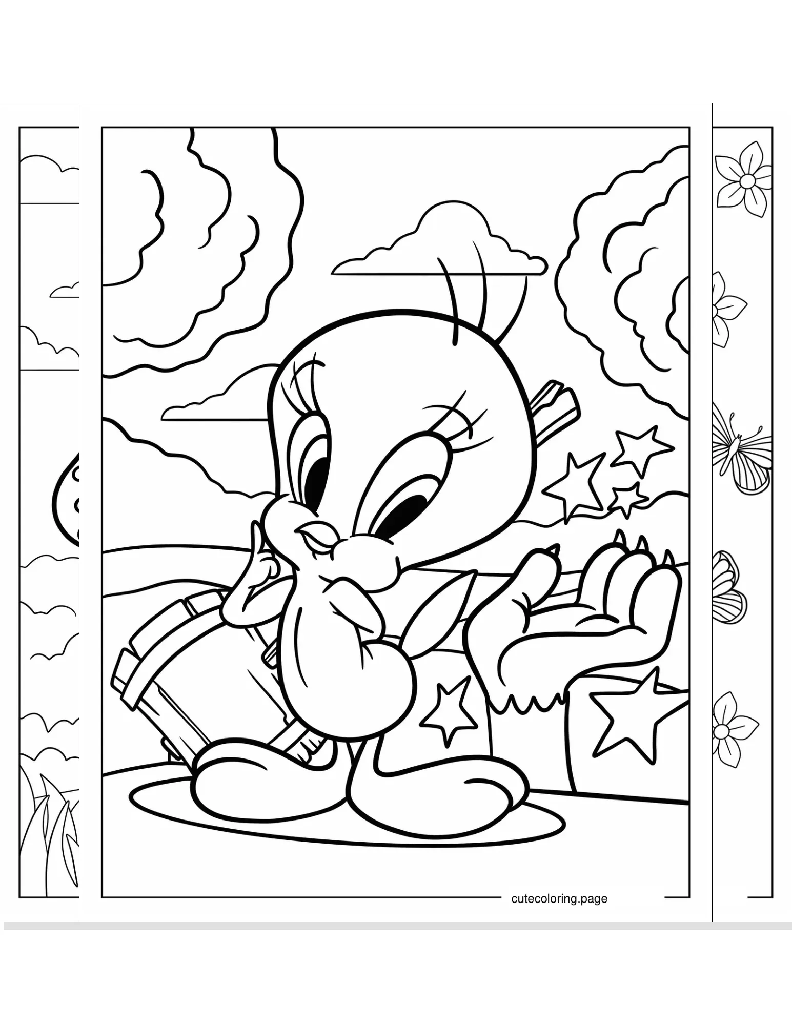 tweety bird coloring pages coloring page