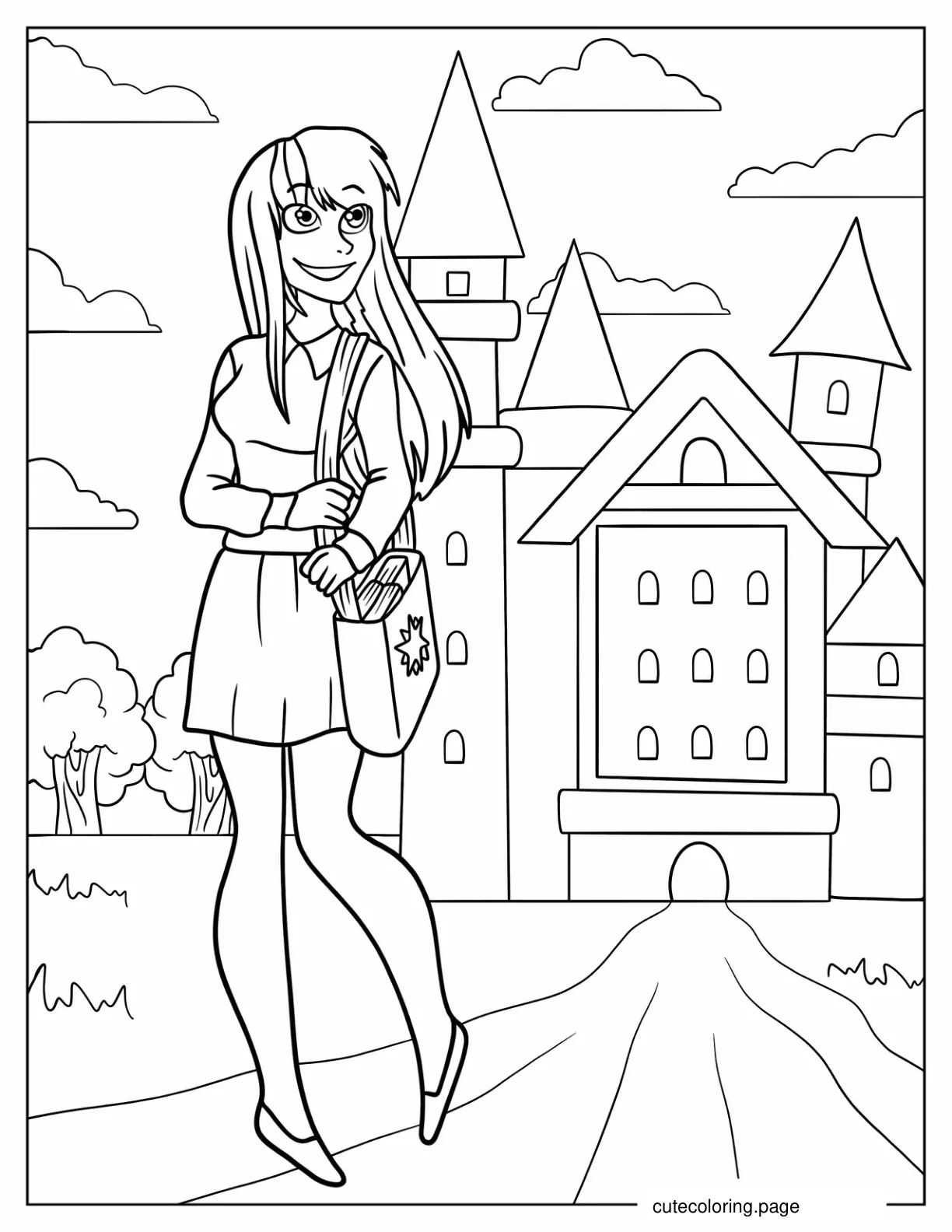 Twilight Sparkle Equestria Girls Coloring Page coloring page