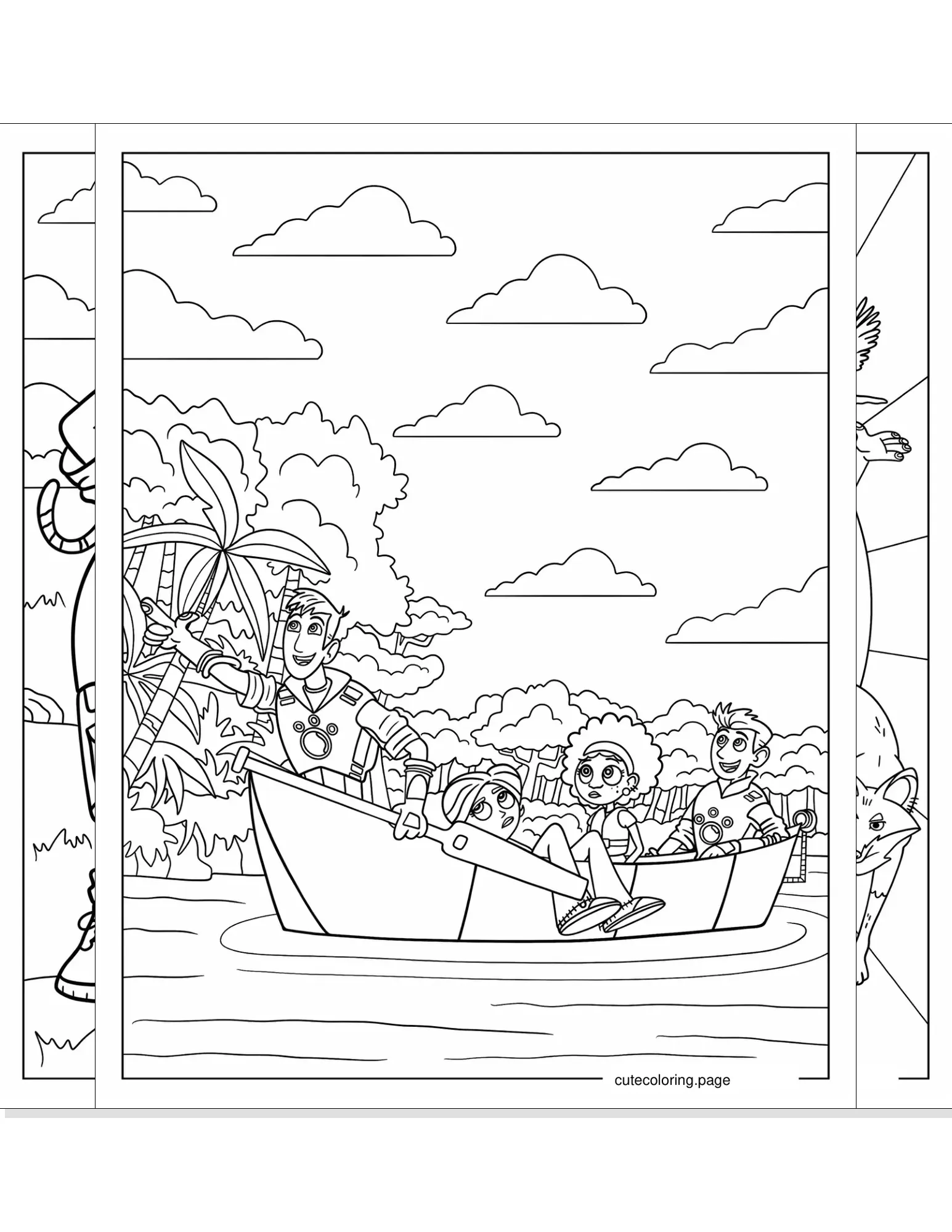 wild kratts coloring pages coloring page