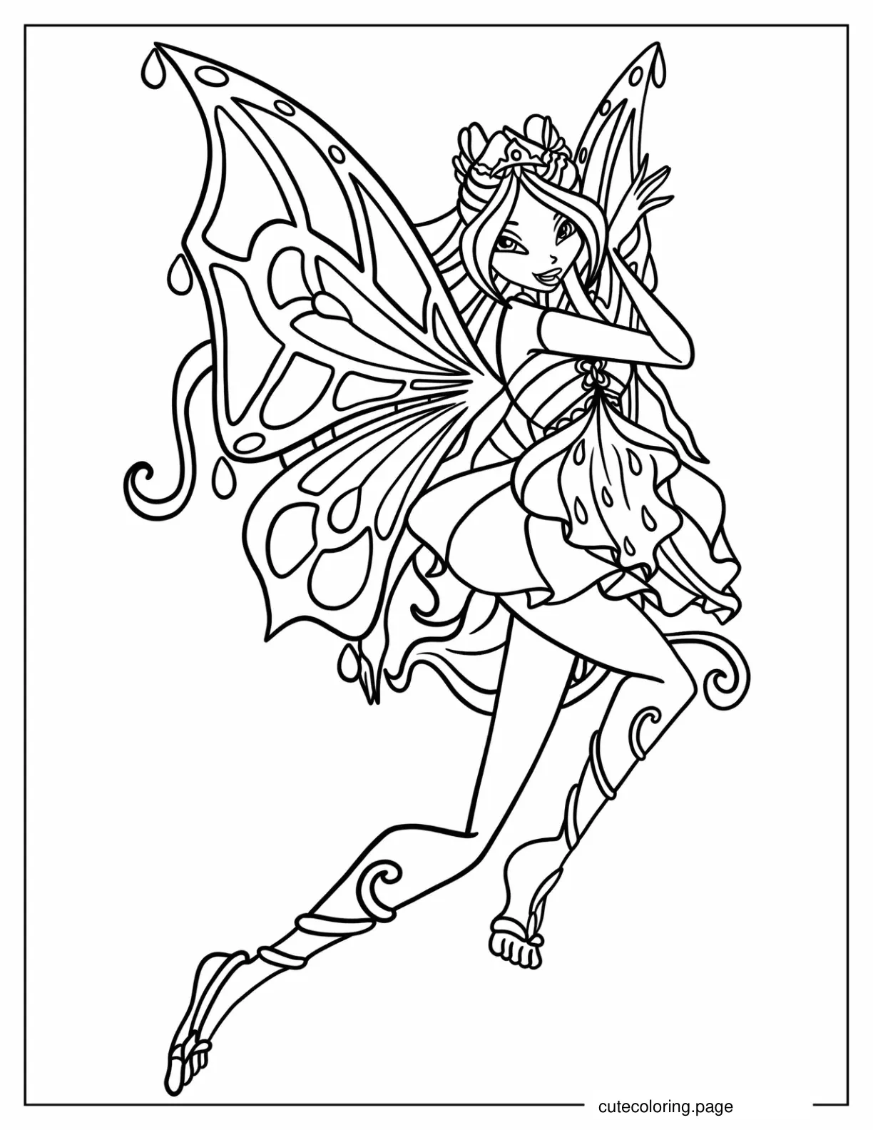 Flora Enchantrix Coloring Page coloring page