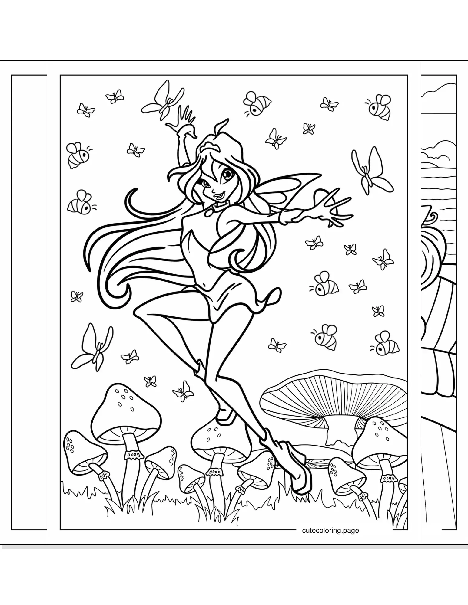 winx coloring pages coloring page