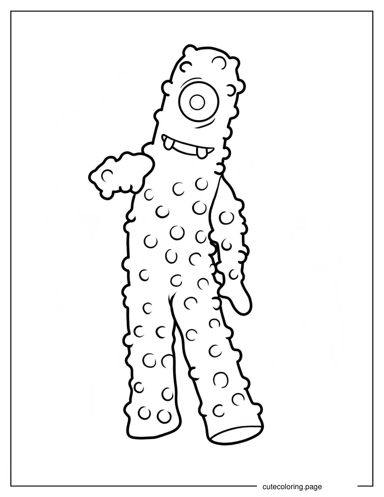 Cute Muno Coloring Page coloring page