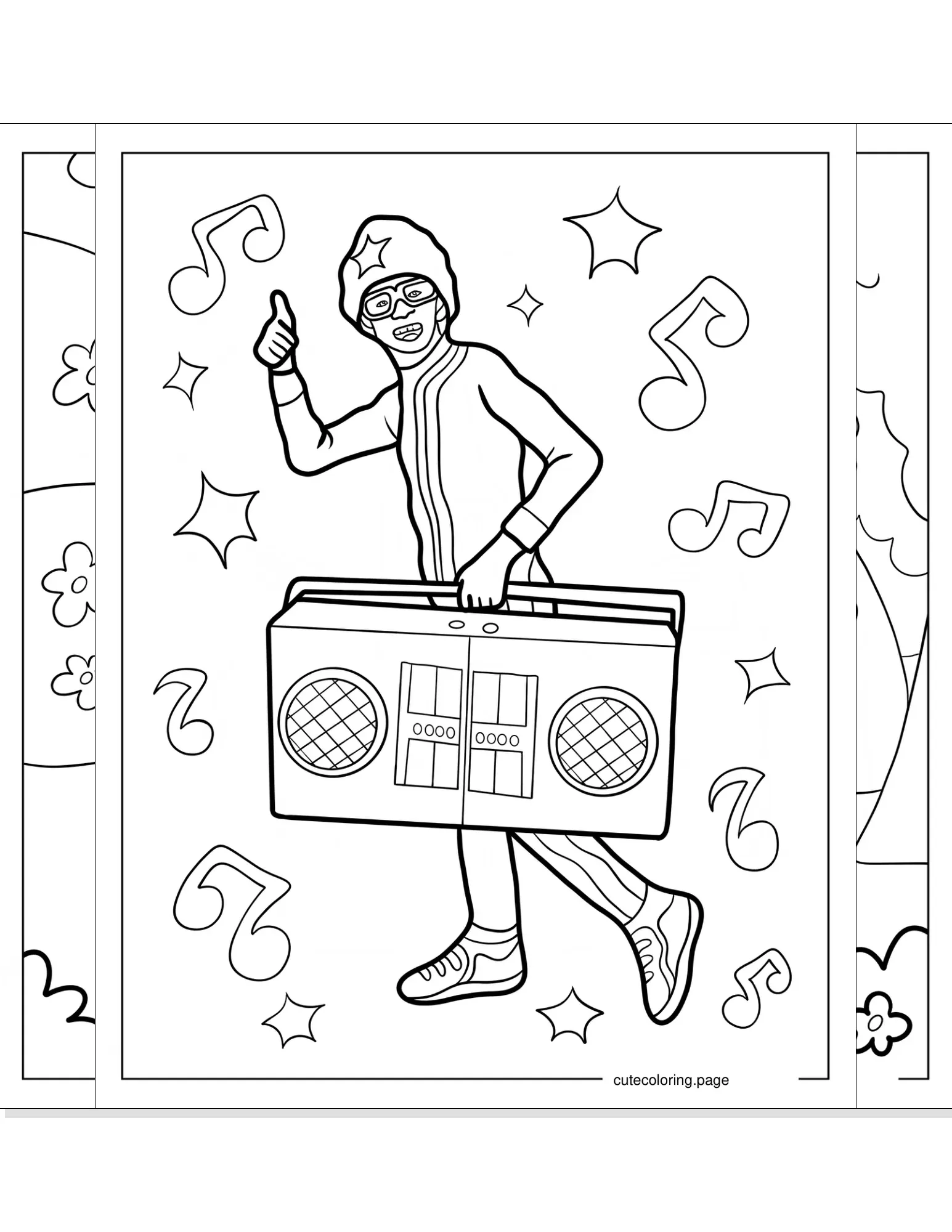 yo gabba gabba coloring pages coloring page