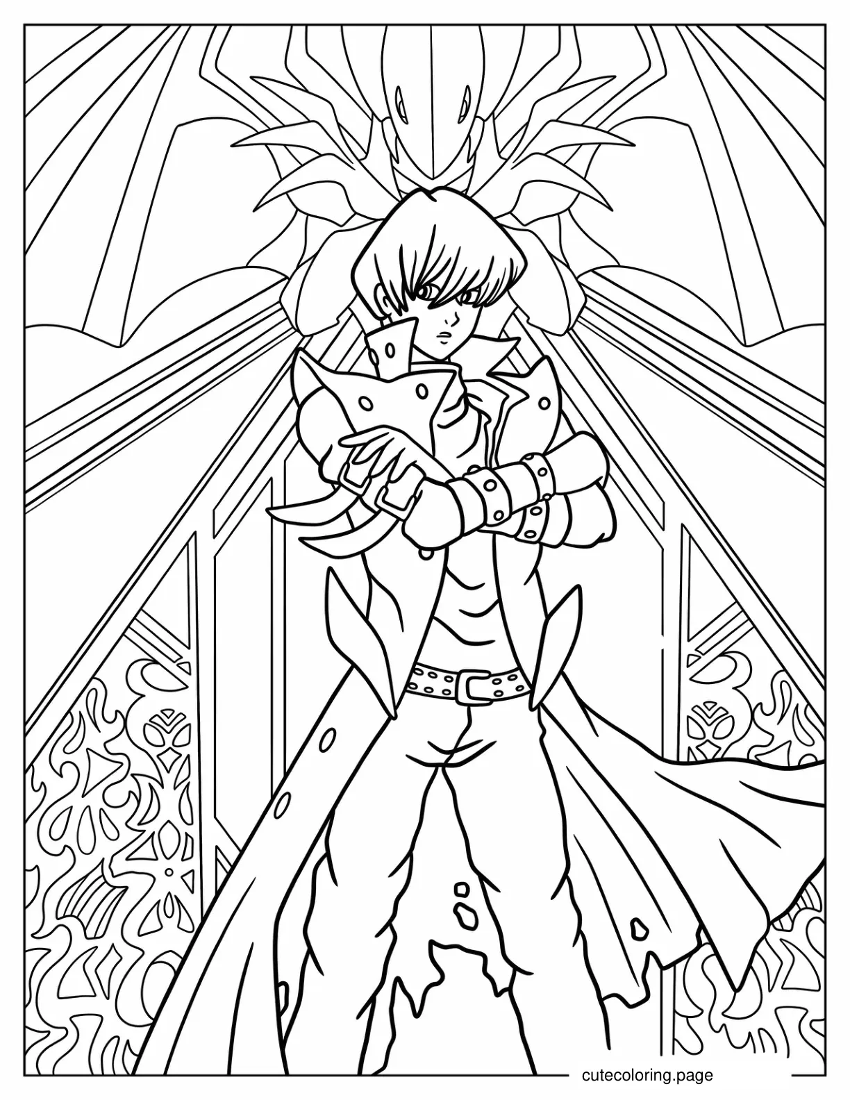 Seto Kaiba coloring page