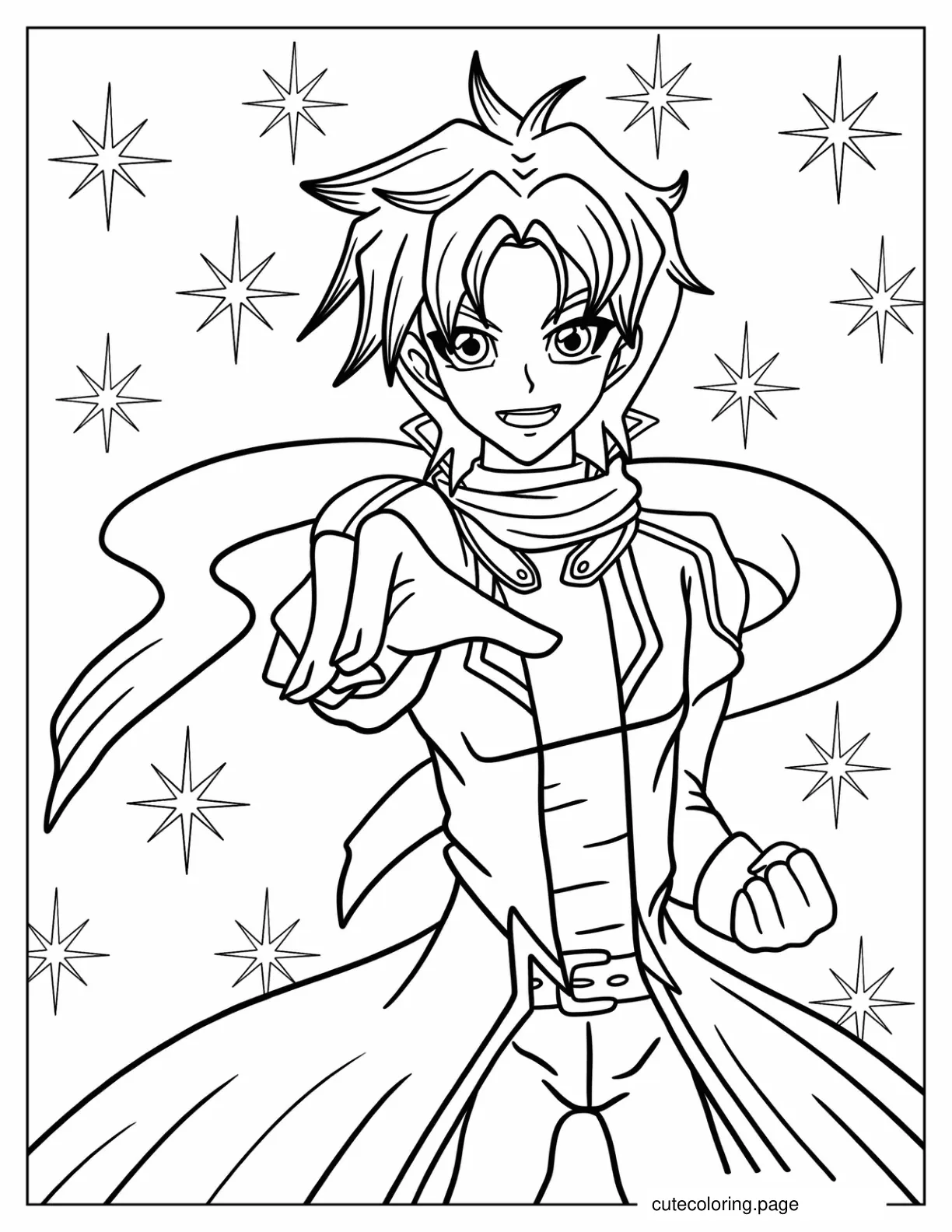 Smiling Taishi Miwa Coloring Page For Kids coloring page